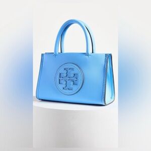 Authentic Tory Burch Ella Bio Mini Tote Crossbody! Cerulean Blue